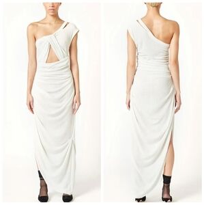 Elena Velez twisted chemise dress White 6 10